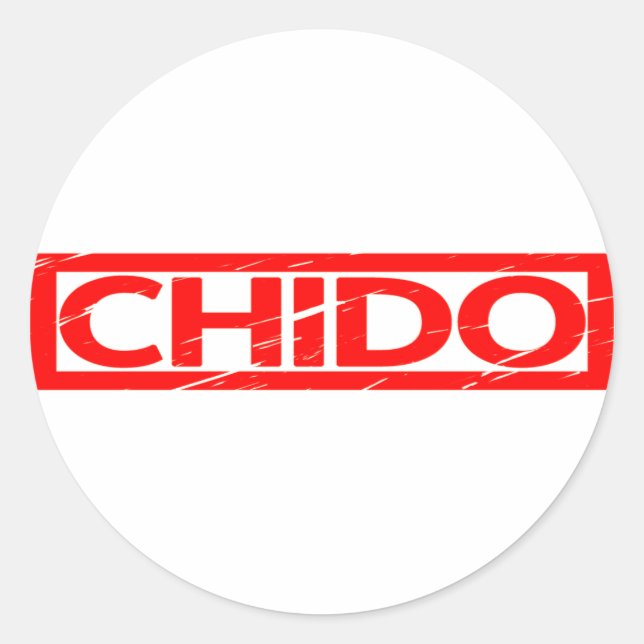 Adesivo Redondo Chido Stamp (Frente)