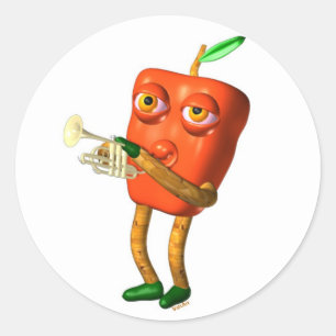 Adesivo Redondo Chifre da pimenta por Valxart-