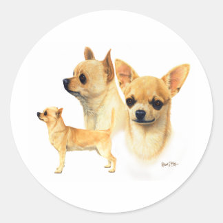 Adesivo Redondo Chihuahua
