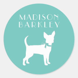 Adesivo Redondo Chihuahua Dog Puppy Classic Round Sticker