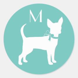 Adesivo Redondo Chihuahua Dog Puppy Classic Round Sticker