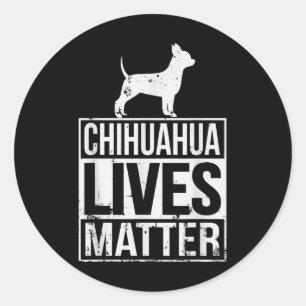 Adesivo Redondo Chihuahua Live S Consciência