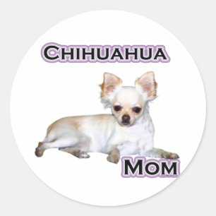 Adesivo Redondo Chihuahua Mãe 4 - Sticker