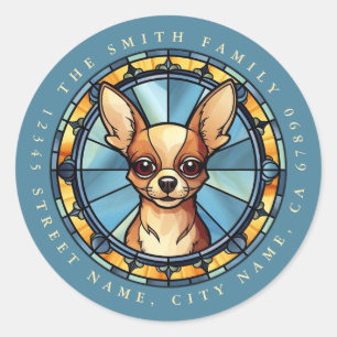 Adesivo Redondo Chihuahua Round Stickers