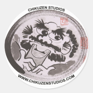 Adesivo Redondo Chikuzen Studios Sticker