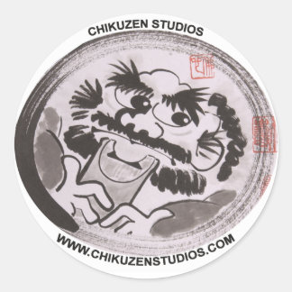 Adesivo Redondo Chikuzen Studios Sticker