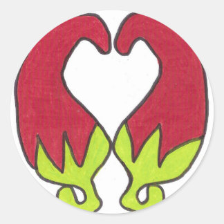 Adesivo Redondo Chili Pepper Love