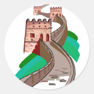 Adesivo Redondo China Sticker