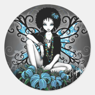 Adesivo Redondo "China" Stickers Retro Lilly Faery