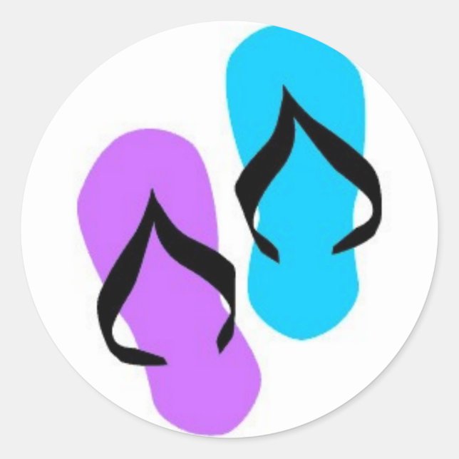 Adesivo Redondo Chinelos (Frente)