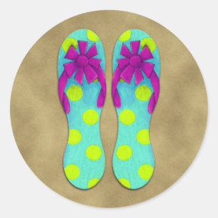 Adesivo Redondo Chinelos