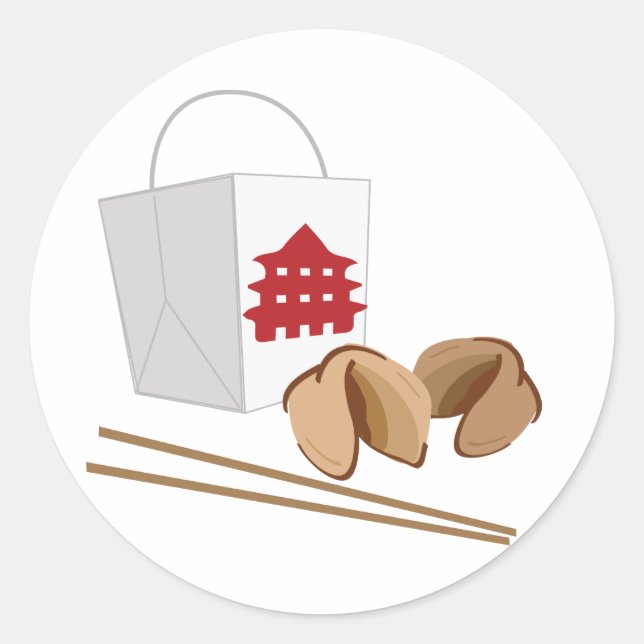 Adesivo Redondo Chinês para fora (Frente)