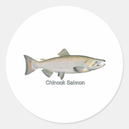 Adesivo Redondo Chinook Salmon (sob título)