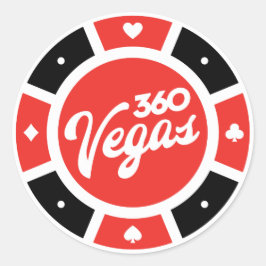 Adesivo Redondo Chip Throwback Logo