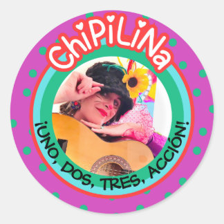 Adesivo Redondo ChiPiliNa Sticker