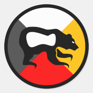 Adesivo Redondo Chippewa Dodem Makwa