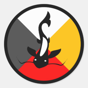 Adesivo Redondo Chippewa Dodem Manaameg