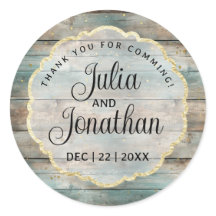 Chique Pastel Wood Obrigado