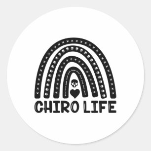 Adesivo Redondo Chiro Life Chiropractic Spine Chiropractor