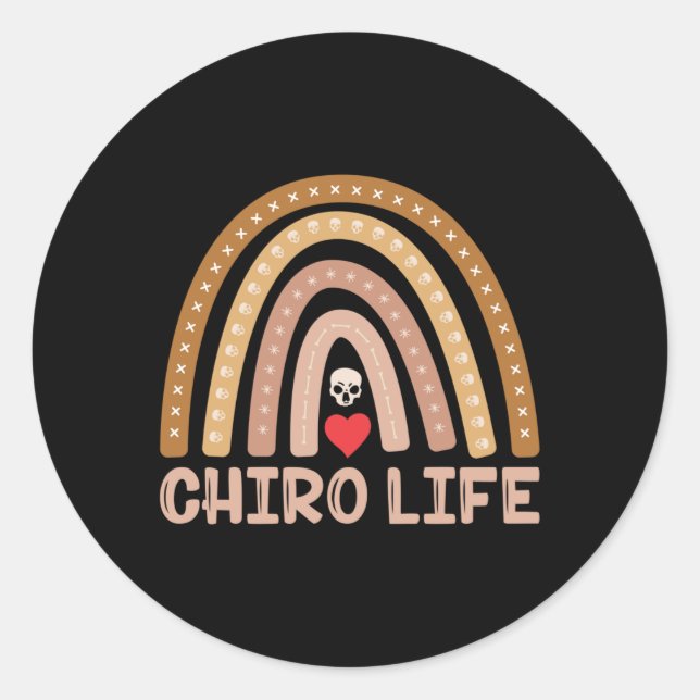 Adesivo Redondo Chiropracor Ciro Life Spine (Frente)