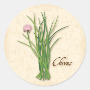 Adesivo Redondo Chives Sticker