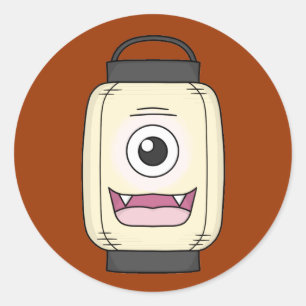 Adesivo Redondo Chochin-obake (Lanterna de Papel)