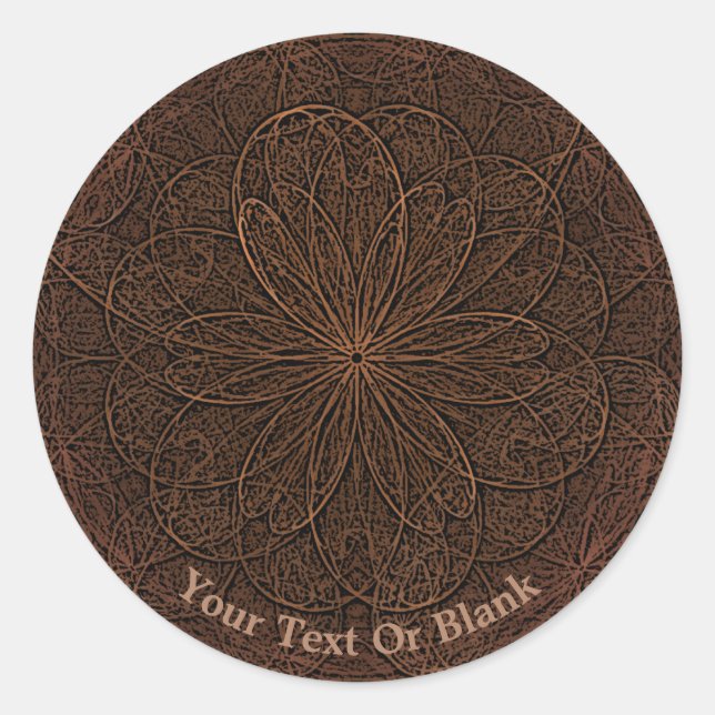 Adesivo Redondo Chocolate (Frente)