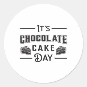 Adesivo Redondo Chocolate Cake Day Candy Amor Doce Presente