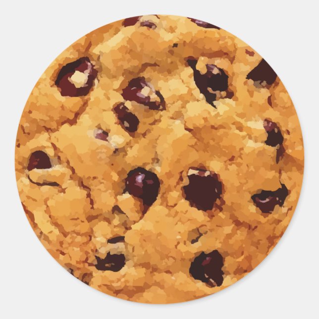 Adesivo Redondo Chocolate Chip Cookie (Frente)