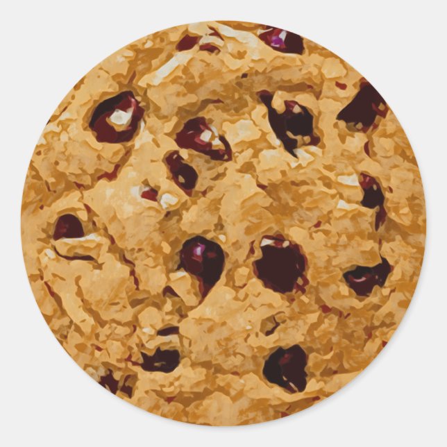 Adesivo Redondo Chocolate Chip Cookie (Frente)