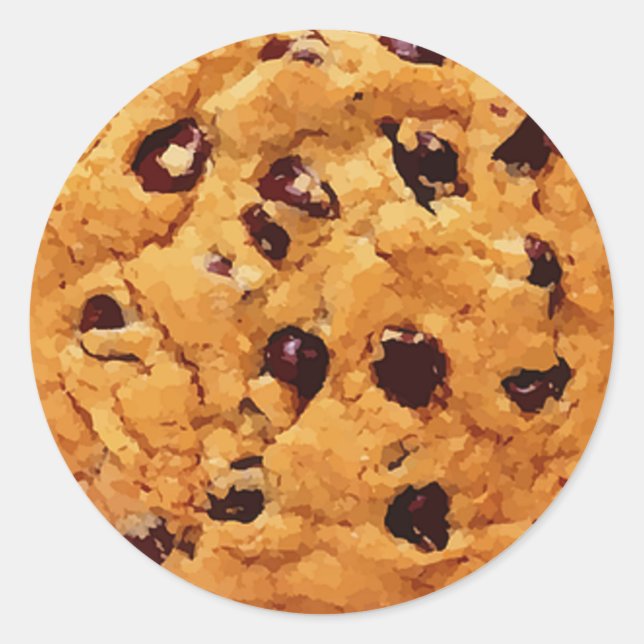 Adesivo Redondo Chocolate Chip Cookie (Frente)