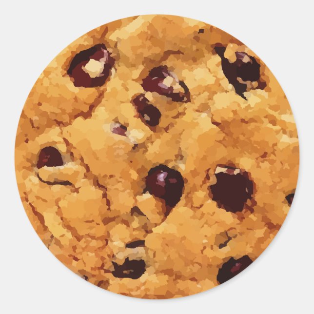 Adesivo Redondo Chocolate Chip Cookie (Frente)