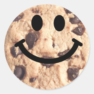 Adesivo Redondo Chocolate Chip Cookie