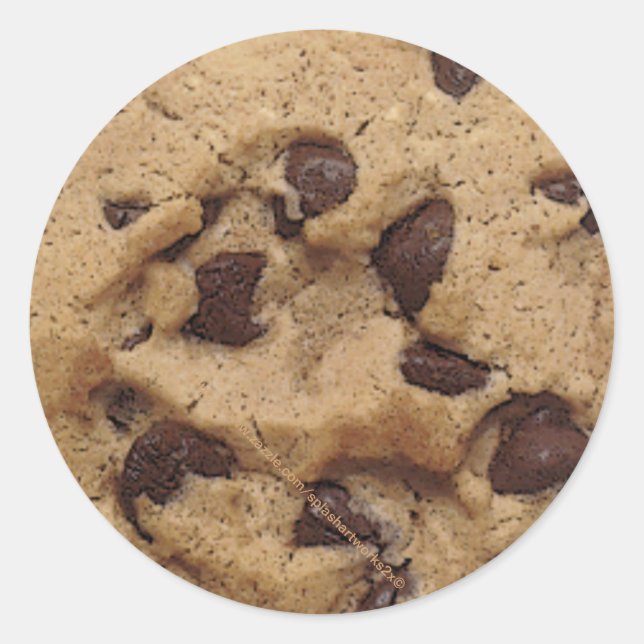 Adesivo Redondo "Chocolate Chip Cookie Munch" (Frente)