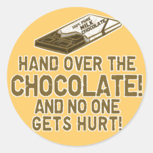 Adesivo Redondo Chocolate Chocoholic