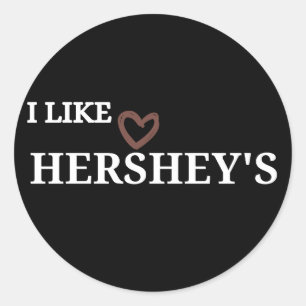 Adesivo Redondo chocolate de hershey