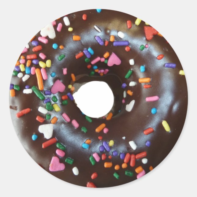 Adesivo Redondo Chocolate Dosagem de Castanho Chocolate (Frente)