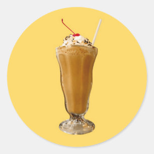 Adesivo Redondo Chocolate Milkshake