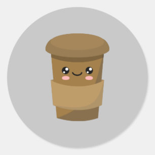 Adesivo Redondo Chocolate Quente