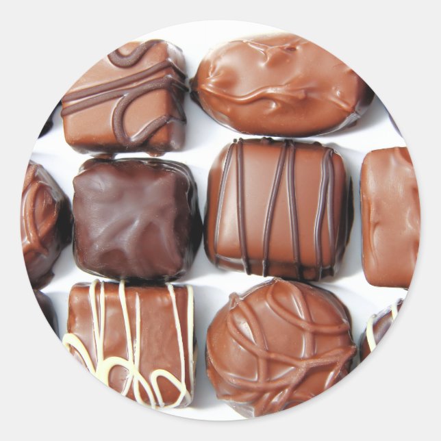 Adesivo Redondo Chocolates Associados (Frente)