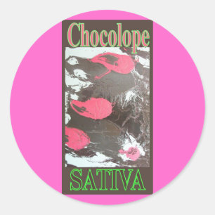 ADESIVO REDONDO CHOCOLOPE SATIVA