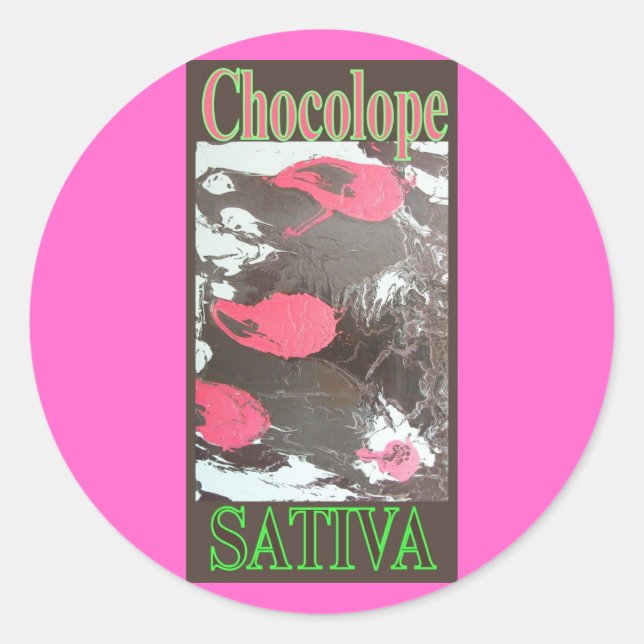 ADESIVO REDONDO CHOCOLOPE SATIVA (Frente)
