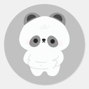 Adesivo Redondo Chonky Panda