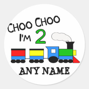 Adesivo Redondo Choo Choo eu sou 2! Com TREM