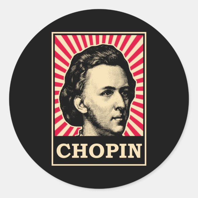 Adesivo Redondo Chopin (Frente)