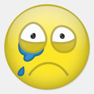 Adesivo Redondo Chorando