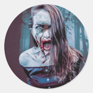 Adesivo Redondo Choro de Medo Autocolante único perturbador