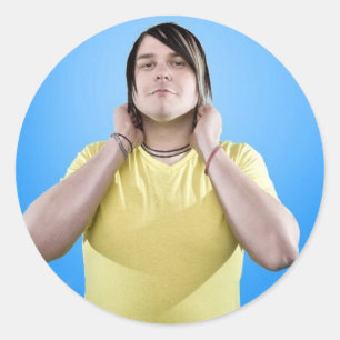 Adesivo Redondo chris drums hey eufonia