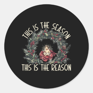Adesivo Redondo Christian, Esta É A Razão Por Que Je