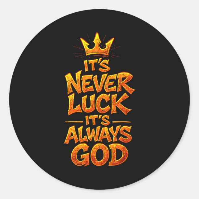 Adesivo Redondo Christian Faith God Quote Religious Belief Men Wom (Frente)